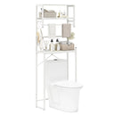 Over the Toilet Storage Rack 3-Tier Over Toilet Bathroom Organizer with Towel Holder-White by LJGDeals
