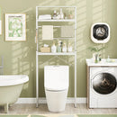 Over the Toilet Storage Rack 3-Tier Over Toilet Bathroom Organizer with Towel Holder-White by LJGDeals