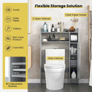 Wood Over the Toilet Bathroom Space Saver with Paper Holder and Shelf by LJGDeals
