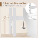 Over the Toilet Storage Rack Tall with Drawers Shelves and Adjustable Bottom Bar
