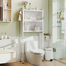 Over-the-toilet Cabinet Bathroom Organizer with 2 Flip-up Cabinets by LJGDeals