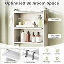 Over-the-toilet Cabinet Bathroom Organizer with 2 Flip-up Cabinets by LJGDeals