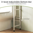 Over-the-toilet Cabinet Bathroom Organizer with 2 Flip-up Cabinets by LJGDeals