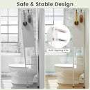 Over-the-toilet Cabinet Bathroom Organizer with 2 Flip-up Cabinets by LJGDeals