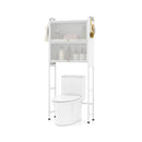 Over-the-toilet Cabinet Bathroom Organizer with 2 Flip-up Cabinets by LJGDeals