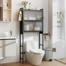 Over-the-toilet Cabinet Bathroom Organizer with 2 Flip-up Cabinets by LJGDeals