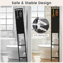 Over-the-toilet Cabinet Bathroom Organizer with 2 Flip-up Cabinets by LJGDeals