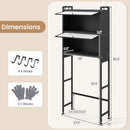 Over-the-toilet Cabinet Bathroom Organizer with 2 Flip-up Cabinets by LJGDeals