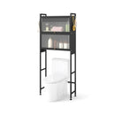 Over-the-toilet Cabinet Bathroom Organizer with 2 Flip-up Cabinets by LJGDeals