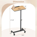 Overbed Rolling Food Tray Table by LJGDeals