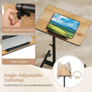 Overbed Rolling Food Tray Table by LJGDeals