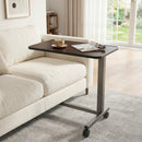 Overbed Table with Lockable Wheels and Adjustable Height by LJGDeals