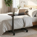 Overbed Table with Lockable Wheels and Adjustable Height by LJGDeals