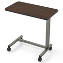 Overbed Table with Lockable Wheels and Adjustable Height by LJGDeals