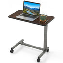 Overbed Table with Lockable Wheels and Adjustable Height by LJGDeals