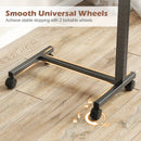 Overbed Table with Lockable Wheels and Adjustable Height by LJGDeals