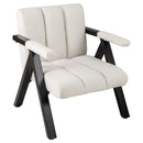 Oversized Accent Chair with Metal Frame and Armrests by LJGDeals