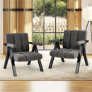 Oversized Accent Chair with Metal Frame and Armrests by LJGDeals