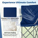 Oversized Camping Chairs Outdoor Folding Chair with Cooler Pouch and Cup Holder by LJGDeals