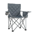 Oversized Camping Chairs Outdoor Folding Chair with Cooler Pouch and Cup Holder by LJGDeals