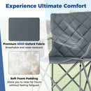 Oversized Camping Chairs Outdoor Folding Chair with Cooler Pouch and Cup Holder by LJGDeals