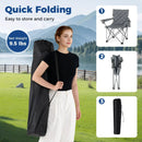 Oversized Camping Chairs Outdoor Folding Chair with Cooler Pouch and Cup Holder by LJGDeals