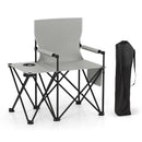 Oversized Camping Chair with Side Table and 2 Storage Pockets by LJGDeals