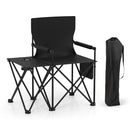 Oversized Camping Chair with Side Table and 2 Storage Pockets by LJGDeals
