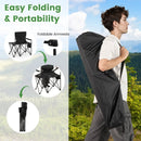 Oversized Camping Chair with Side Table and 2 Storage Pockets by LJGDeals