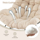 Oversized Egg Papasan Chair with Padded Cushion for Porch by LJGDeals