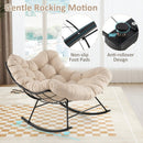 Oversized Egg Papasan Chair with Padded Cushion for Porch by LJGDeals