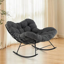 Oversized Egg Papasan Chair with Padded Cushion for Porch by LJGDeals
