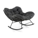 Oversized Egg Papasan Chair with Padded Cushion for Porch by DirectDeals