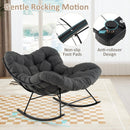 Oversized Egg Papasan Chair with Padded Cushion for Porch by DirectDeals