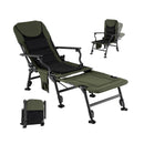 Oversized Foldable Fishing Chair with Detachable Footrest-Green by LJGDeals