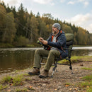 Oversized Foldable Fishing Chair for Adults with Armrest-Green by LJGDeals