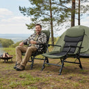 Oversized Foldable Fishing Chair for Adults with Armrest-Green by LJGDeals
