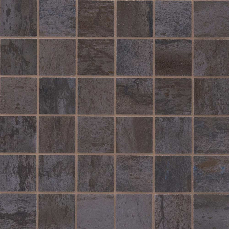 MSI Oxide Iron Porcelain Mosaic Wall and Floor Tile - 2"x2"