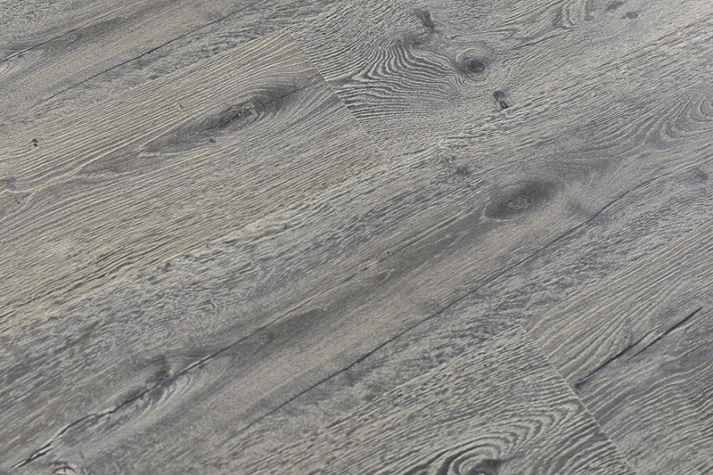 Oyster Textured/EIR 6.61"x72.83" Laminate Flooring 12mm - Noble Brown