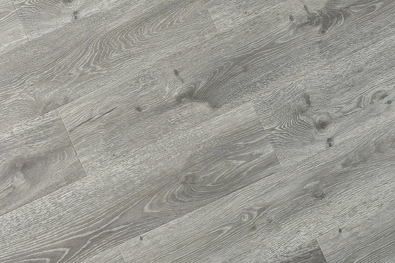 Oyster Textured/EIR 6.61"x72.83" Laminate Flooring 12mm - Simple Gray