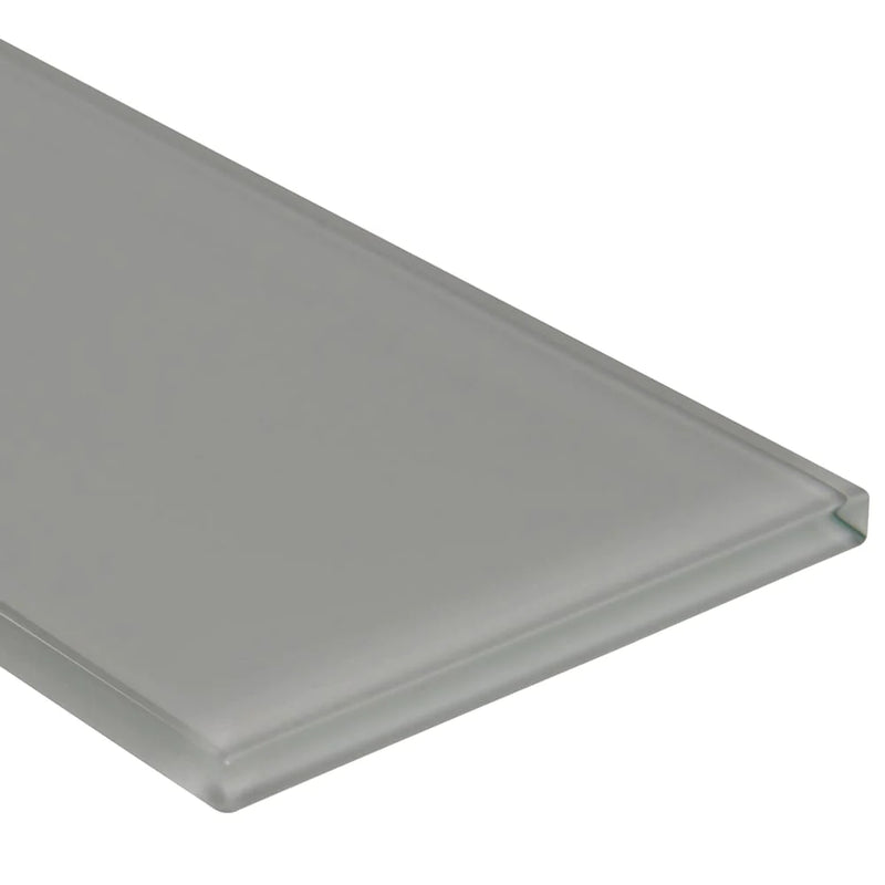 MSI Oyster Gray Glass Subway Tile 4"x12"