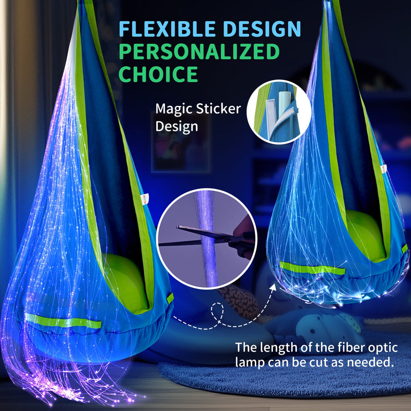 Outree Sensory Swing with Fiber Optic Light