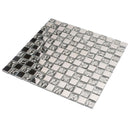 Silver 12x12 Glossy Square Glass Mosaic Tile (5 pack, 4.83 sq ft/case) by Apollo Tile