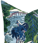 Ready to Ship 14x46 Pagoda Pillow Cover in Blue