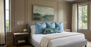 Ready to Ship 14x46 Pagoda Pillow Cover in Blue