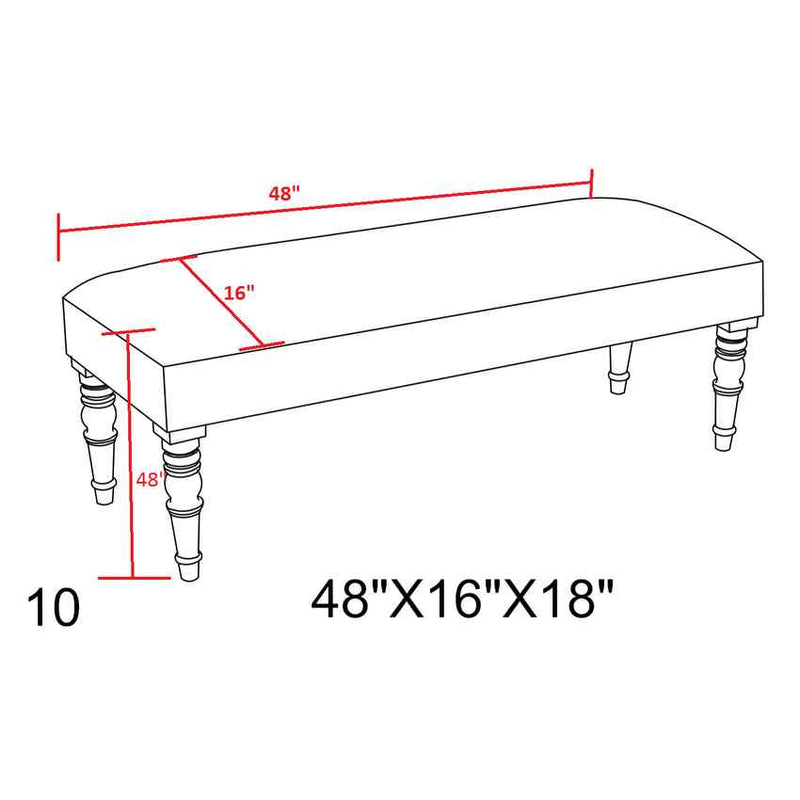 Helfenberg Dark Red Bench