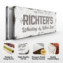 Whiskey And Wine Bar Sign