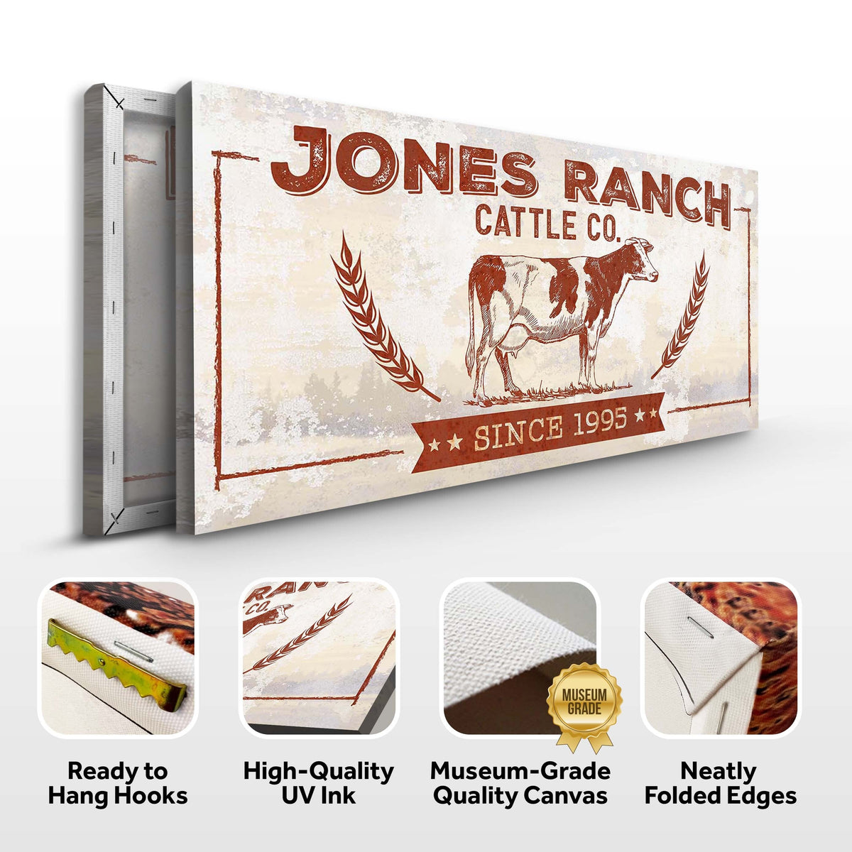 Ranch Cattle Co Rustic Sign, photo 3 of 7