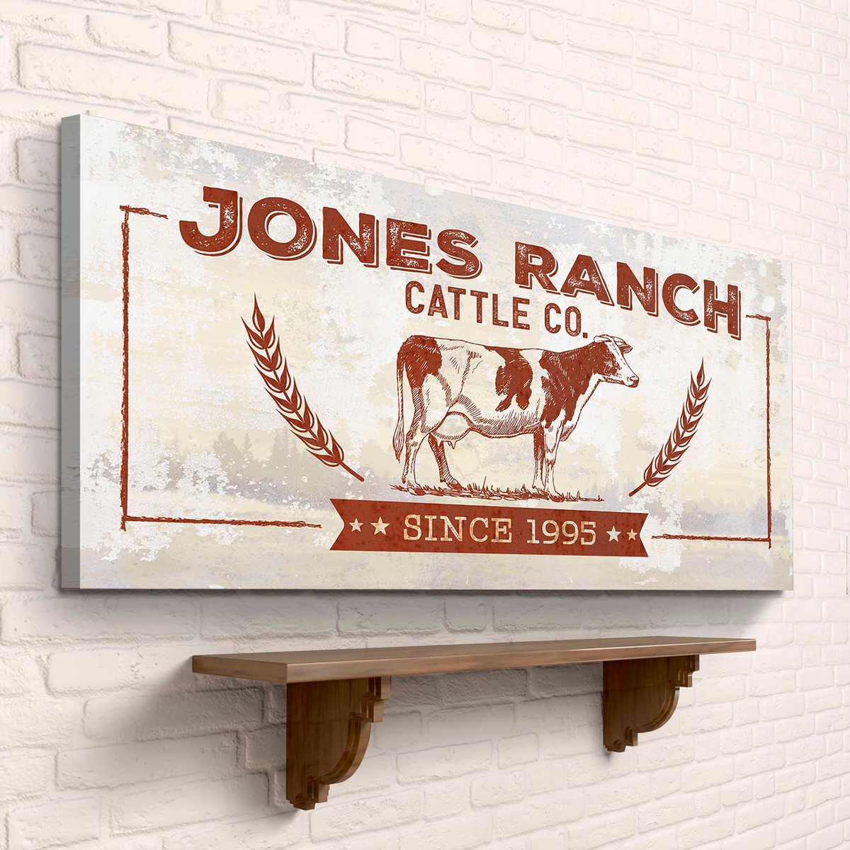 Ranch Cattle Co Rustic Sign, photo 2 of 7