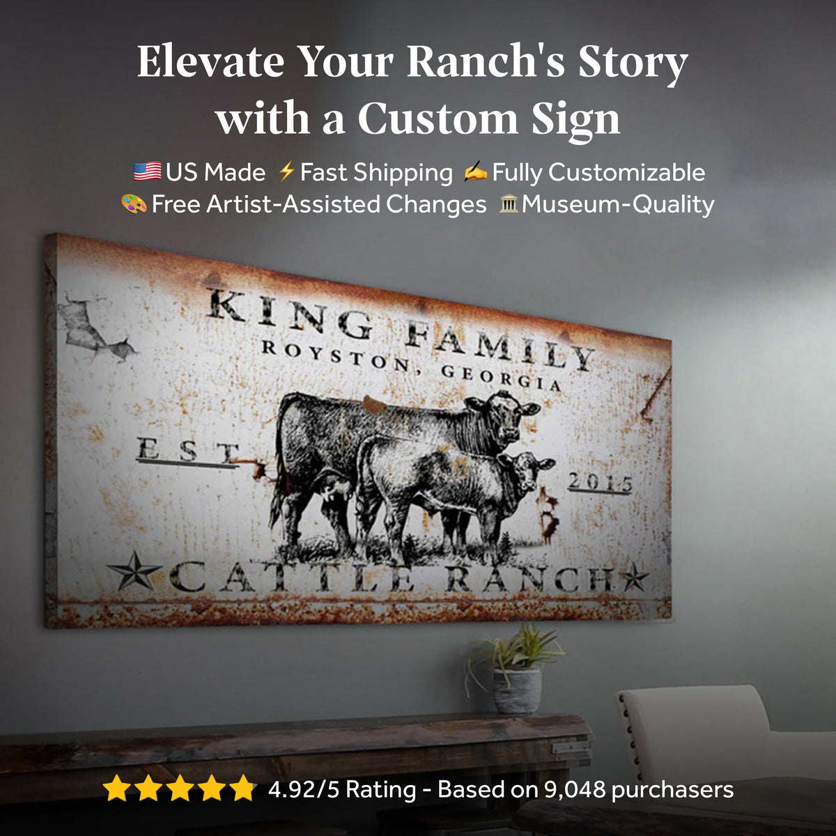 Cattle Ranch Sign, photo 11 of 13
